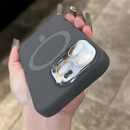 Liquid Silicone Magnetic Case For iPhone 17 16 15 13 14 12 Pro Max For Magsafe Wireless Charging Solid Color Shockproof Cover