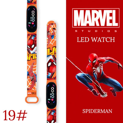 New Spiderman Kid's Watches Men Sport Wristband Bracelet Waterproof Children Digital Watch Boys LED Clock relogio montre