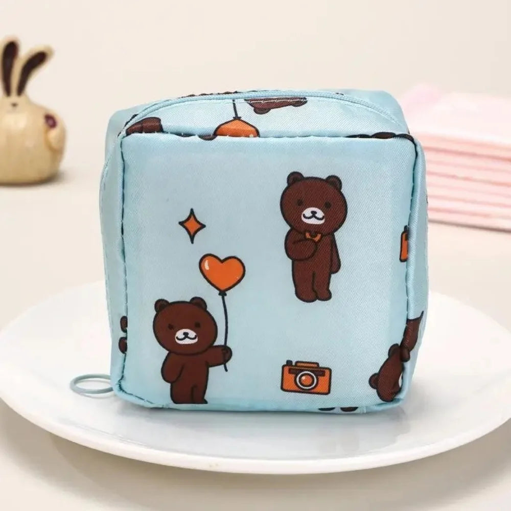 Waterproof, Large Capacity, Cute Storage Bag, Portable, Suitable for Storing Cosmetics, Earphones, Data Cables, Sanitary