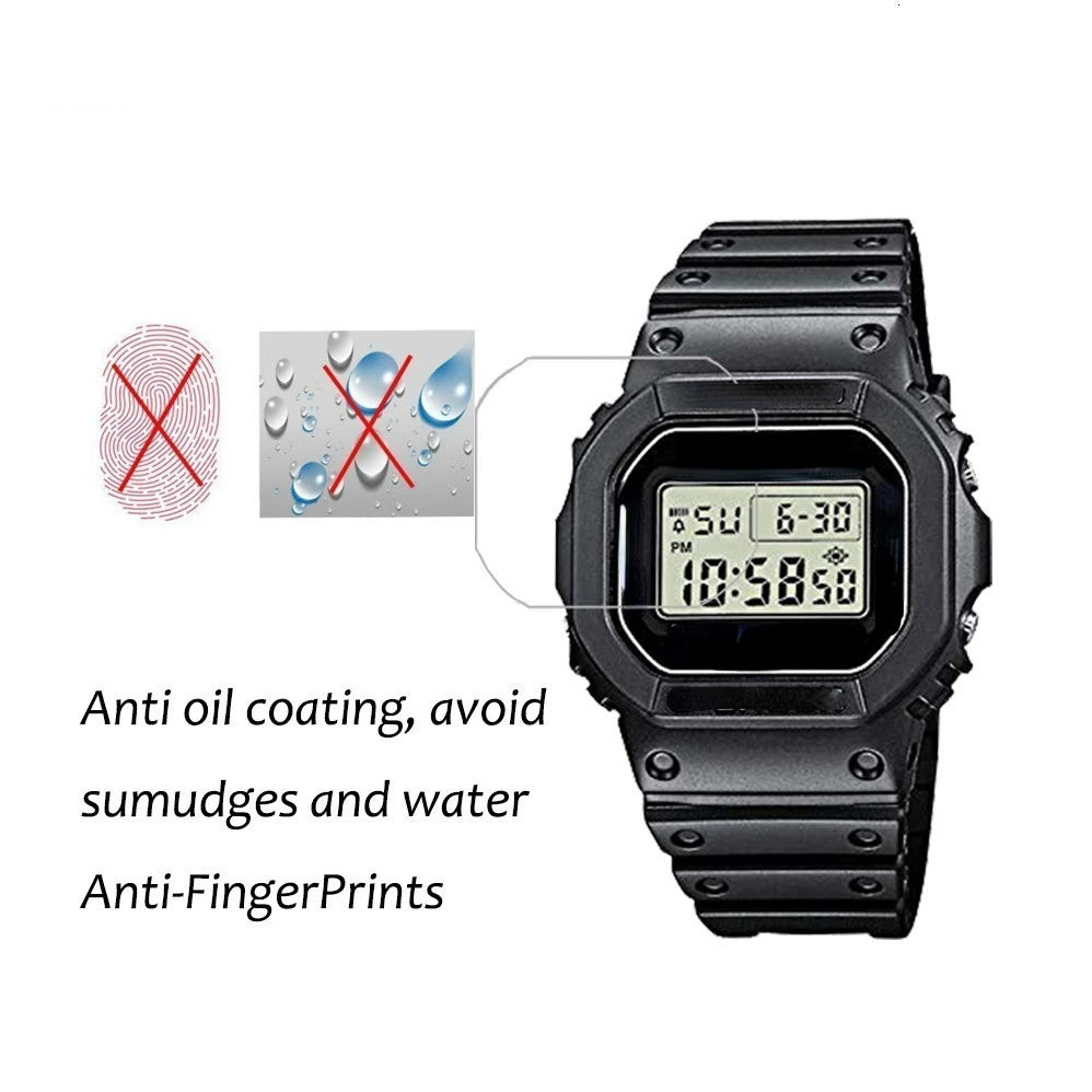 3pcs Screen Protector Film For DW5600 DW5610 GMW-B5000 F-91W Watch HD FULL Clear True Tone Ultrathin Anti-Scratch LCD Film