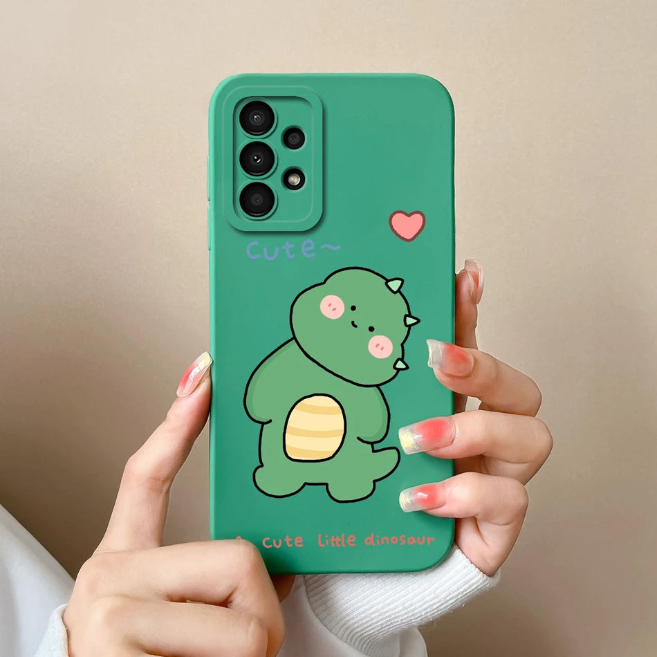 Case For Samsung Galaxy A13 A 13 4G 5G New Design Soft Liquid Silicone Full Coverage Back Cover Anti Slip Shockproof Bumper Capa