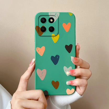 For Huawei Honor X6 X6S X6A Plus Phone Case Butterfly Heart Liquid Silicone Camera Protection Back Cover For Honor X 6 Funda