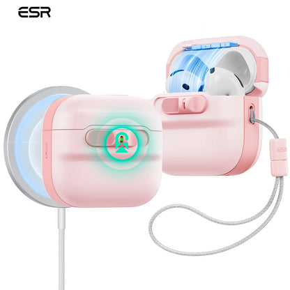 ESR for AirPods Pro/Pro 2/Pro 3 Case (2019-2025) Full Drop Protection Earphone Cover with Lanyard for AirPods 4 Generation Case