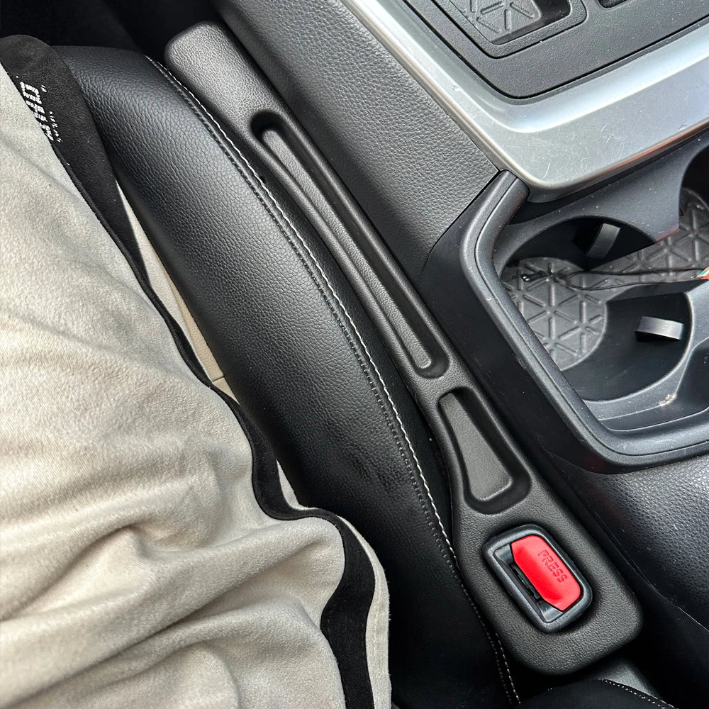 2PCS Black Car Seat Gap Filler Side Seam Plug Strip Leak-proof Filling Strip For All Car Model Wallet Phone Holder Accessories