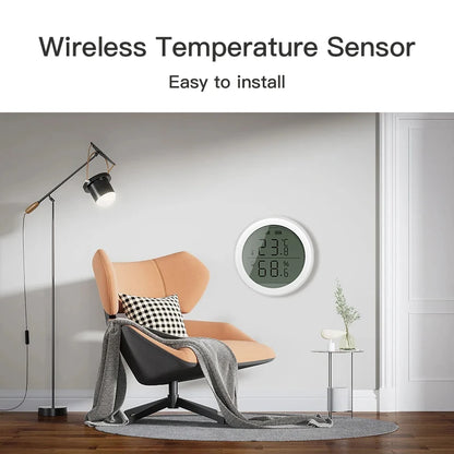 Temperature and Humidity Sensor With LCD for ZigBee Smart life APP Google Alexa Voice Control Support Multi-mode Gateway Option