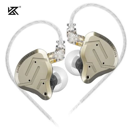 KZ ZSNPro 2 ZSN PRO 2 Hybrid Drive 1BA+1DD In Ear Metal Earphones HIFI Bass Headset Sport Noise Cancelling Headphone EDXPRO ZSTX