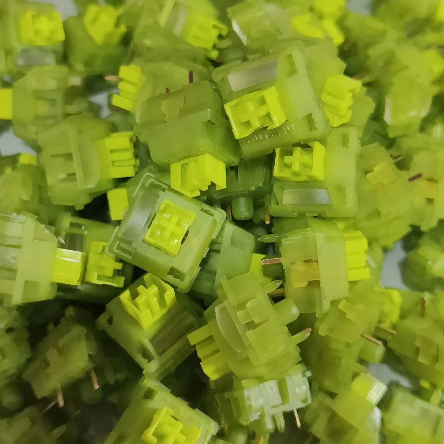 Outemu Silent Peach V3 Switch Lubed Silent Lemon V3 Switches Mechanical Keyboard Linear Tactile 5Pin Hot swap Pre Lubed POM