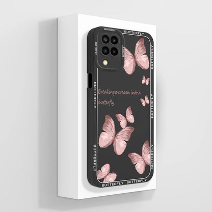 Cases For Samsung Galaxy A12 M12 F12 Back Cover Fashion Avocado Design Matte Liquid Silicone Soft Screen Protector Bumper Fundas