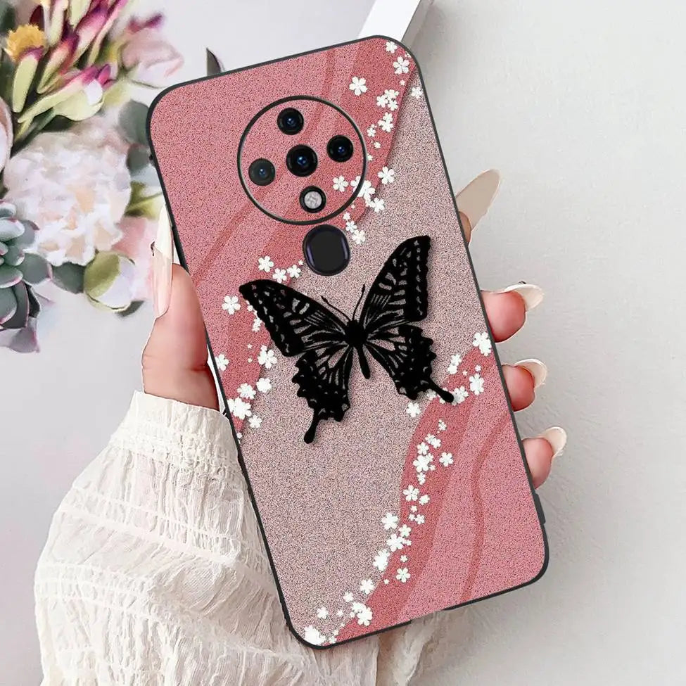 6.8'' For Tecno Spark6 KE7 Back Cover For Techno Spark 6 Case Shockproof Luxury Cute Cartoon Funny Cool Silicone Bumper Funda