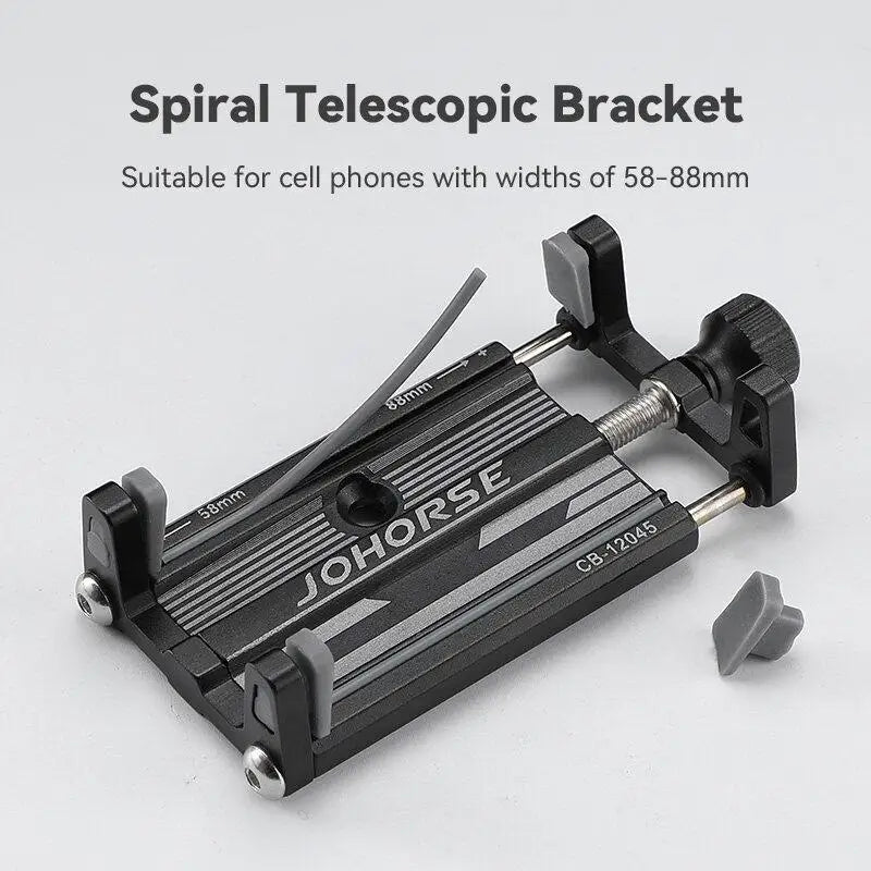 New Bicycle Phone Holder Aluminum Alloy Four-claw Phone Mount Mountain And Road Bike Riding Phone Mount Universal Bicycle Equ