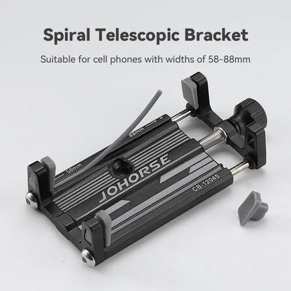New Bicycle Phone Holder Aluminum Alloy Four-claw Phone Mount Mountain And Road Bike Riding Phone Mount Universal Bicycle Equ