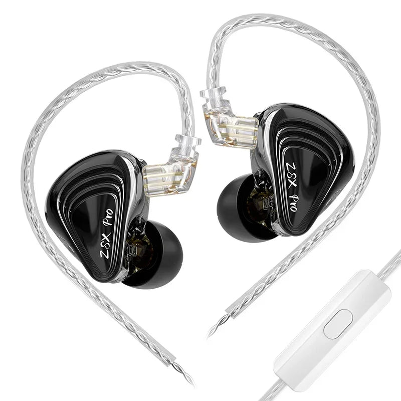 KZ ZSX Pro 5BA 1DD Hybrid Drive Unit Earphones 10mm Dynamic Drive IEMs HIFI Sport Game Earbuds Music Headsets ZSXPRO ZAX ZAS ZAR