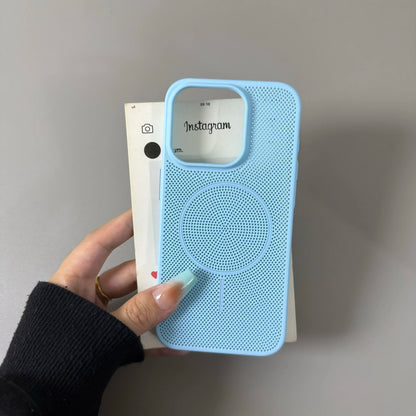 Summer Dopamine Colourway Breathable Case for iPhone 11 12 13 14 15 16 17 Pro Max Plus Ultra Thin Magnetic Charging Hard Cover