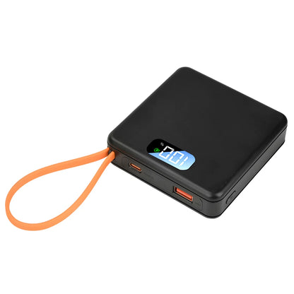 DIY Power Bank 18650 Removable Weld-Free Portable Battery Bank 22.5W Fast Charging 10000mAh Rechargeable Module with LCD Display