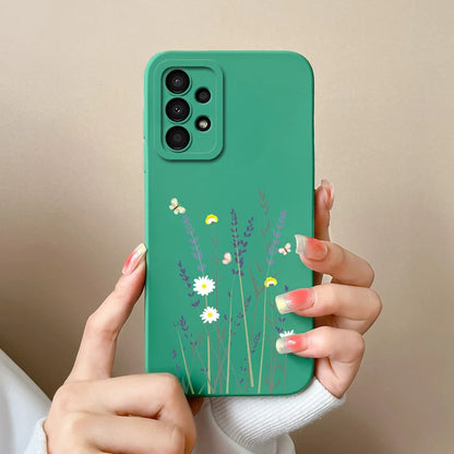 Case For Samsung Galaxy A13 A 13 4G 5G New Design Soft Liquid Silicone Full Coverage Back Cover Anti Slip Shockproof Bumper Capa