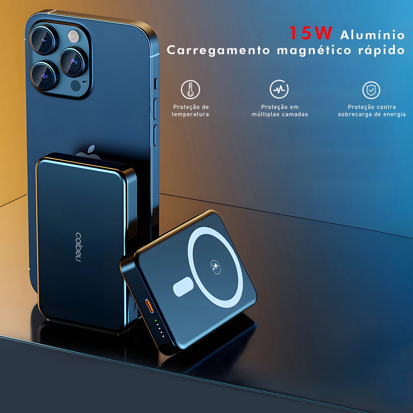 Magnetic Powerbank, Portable Charger, Power Bank, Portable Battery, Portable External Battery