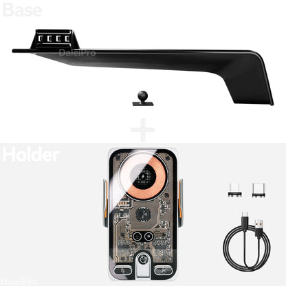 For Lexus RX rx350h rx500h 2023 2024 2025 2026 Car Phone Holder Screen Fixed Clip Wireless Charger Phone Mount Qi Phone Charger