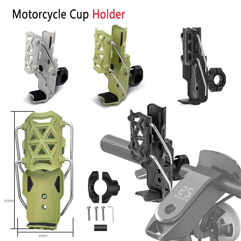 Adjustable Motorcycle Bike Cup Holder Handlebar Water Bottle Bike Mount For 32-77mm For Harley Honda Suzuki Yamaha,Kawasaki KTM
