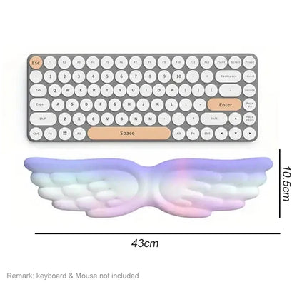 Mousepad Ergonomic Angel Keyboard Wrist Rest and Mouse Pad Set Reduce Wrist Pain for Office and Gaming Use