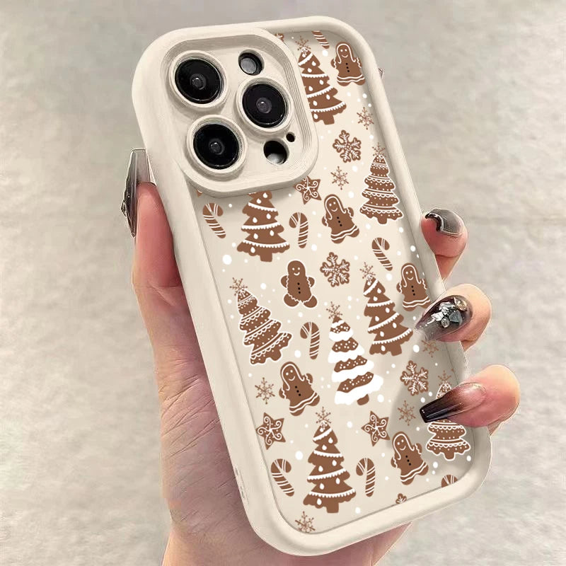 Christmas Deer Tree Graphic Phone Case For iPhone 17 16 15 Pro Max Plus 14 13 12 11 Pro Max Air XS X XR 7 8 Plus SE2 Soft Cover