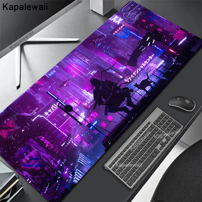 Large Personalized Art Gaming Mouse Pad Anime Rubber Edge Computer Mousepad Laptop Desk Mat Locking System for Gamers