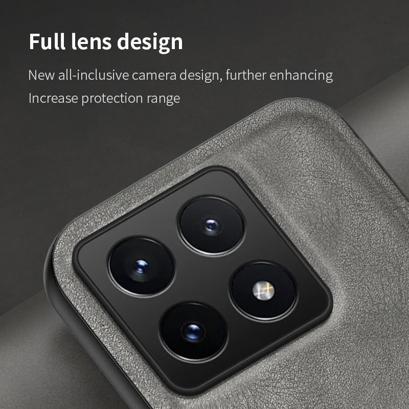For Xiaomi 14T Back Cover Skin Feel Shockproof Magnetic Phone PU Leather Case Soft Fundas For Xiaomi 14T Pro