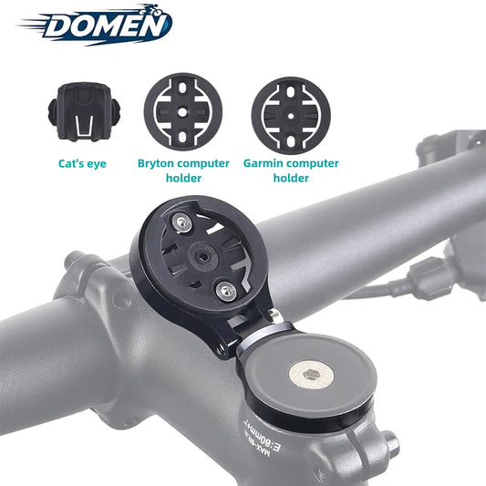 DOMEN Bicycle Computer Holder Bike Stopwatch Mount Adjustable Stem Top Cap Computer Holder For Garmin Bryton Cateye Wahoo