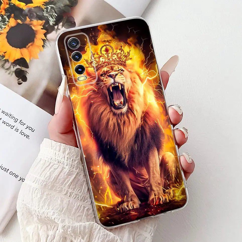 Soft Clear Siliocne Cover For Vivo V2027 V2028 V2029 Phone Case Vivo Y11s Y12s Y20 Y20s Y20i Y20G Cartoon Animals Flower Coque