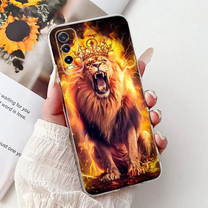 Soft Clear Siliocne Cover For Vivo V2027 V2028 V2029 Phone Case Vivo Y11s Y12s Y20 Y20s Y20i Y20G Cartoon Animals Flower Coque