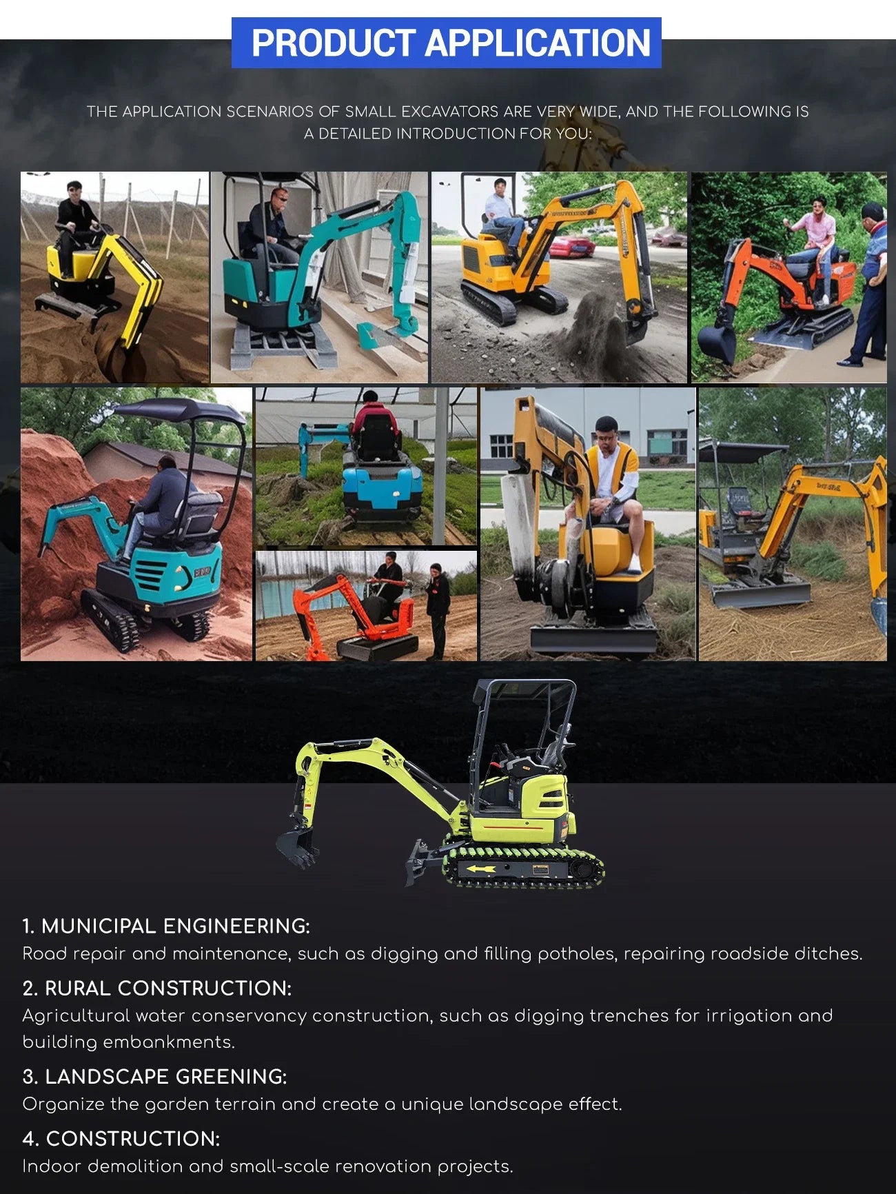 Hot sale 1.8 Ton Mini Excavator Minibagger Kubota Engine Digger Excavator Mini Pelle Chinese Cheap Small Excavator Machine