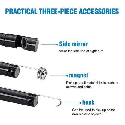 5.5/7.0MM Type-C Endoscope Camera  with 6 Adjustable LEDs USB Android Flexible Inspection Borescope for Phone PC