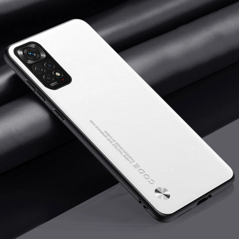 Luxury PU Leather Case For Xiaomi Redmi Note 11S 11 Pro Back Cover Matte Silicone Protection Phone Case For Redmi Note 11E Pro