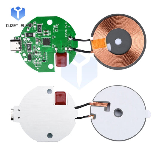 5W~15W Adaptive Wireless Charging Module Rapid Charger with Charge Protection Type-C Interface DIY Phone Wireless Charger