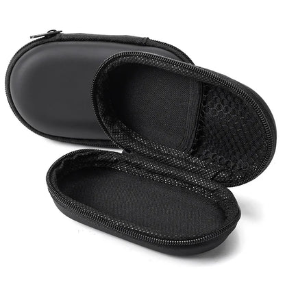 Portable Hard Shell Earphone Case, Shockproof Waterproof Headphone Storage Bag with Zipper, Universal Carrying Pouch for In-Ear
