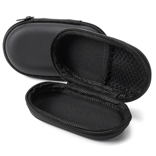 Portable Hard Shell Earphone Case, Shockproof Waterproof Headphone Storage Bag with Zipper, Universal Carrying Pouch for In-Ear