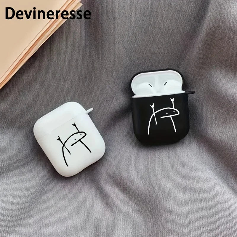 Rock And Roll Matchstick Men Protective Case For Wireless Headset For Airpods 1/2 Case Airpods3 Airpods Pro Generation Tpu Case