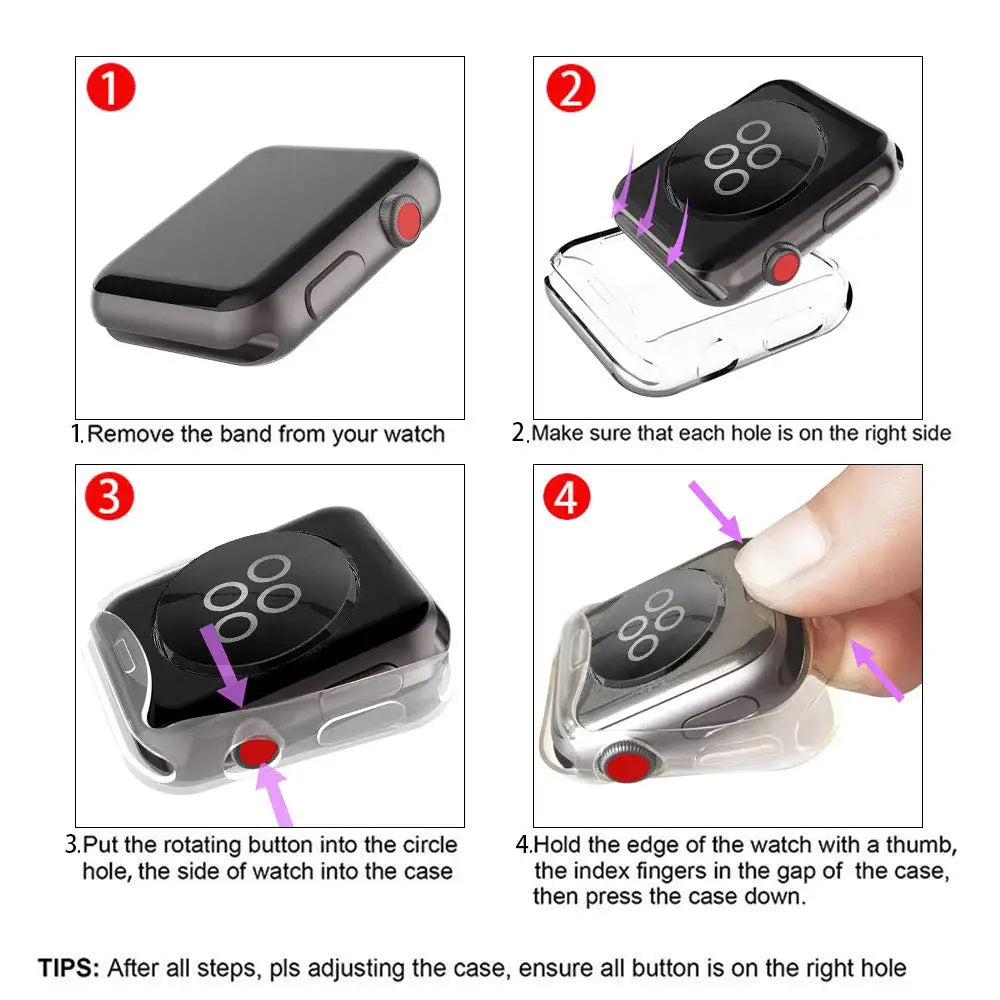 Screen Protector Case For Apple Watch Ultar 2 49mm Full TPU bumper Cover iwatch series 9 8 7 6 SE 45mm 41mm 44mm 40mm 42mm 38mm