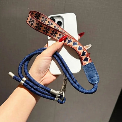 Universal Adjustable Phone Strap 360 Degree Rotation Metal Hook Crossbody Necklace Strap Anti Loss Phone Lanyard for Phone Case