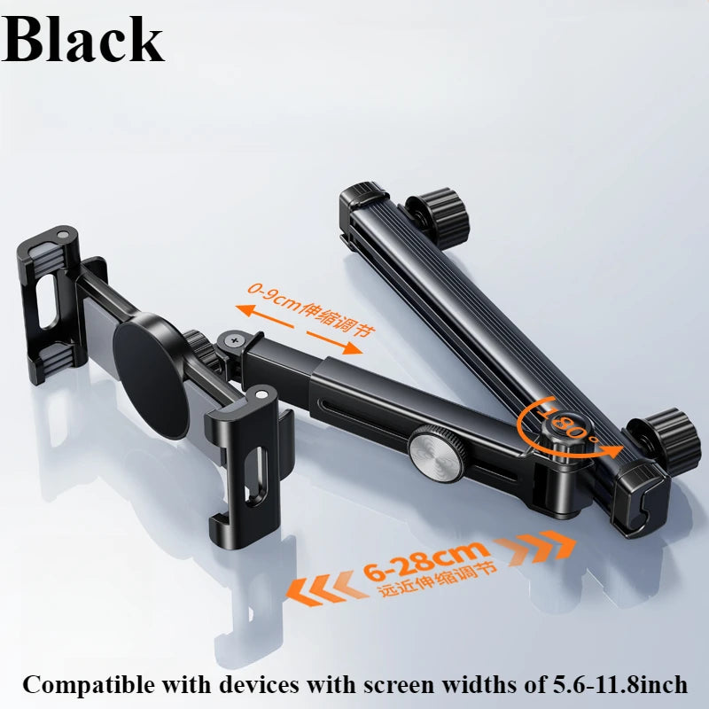 Eary Car Headseat Magnetic Tablet Holder Phone Stand Back Rear Seat Car Accessories 360°Rotatable Foldable Bracket for iPad Pro