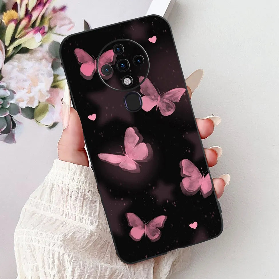 6.8'' For Tecno Spark6 KE7 Back Cover For Techno Spark 6 Case Shockproof Luxury Cute Cartoon Funny Cool Silicone Bumper Funda