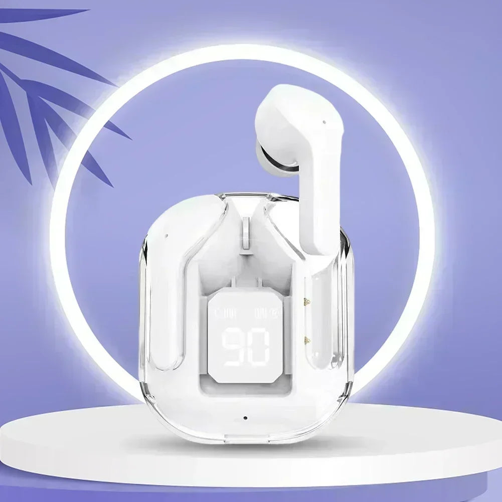 Wireless Bluetooth Headphones Tws in -ear Wireless Earphones with Microphone Led Display for Call Game Music Sports