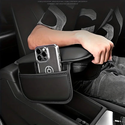 Car Armrest Seat Box Pad Pad With Phone Holder for Ssangyong Musso Korando Rexton Torres Kyron Actyon Tivoli Rodius M200