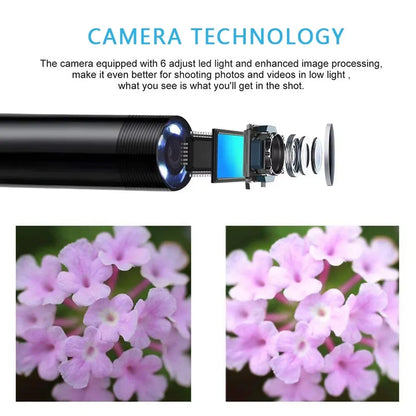5.5/7.0MM Type-C Endoscope Camera  with 6 Adjustable LEDs USB Android Flexible Inspection Borescope for Phone PC