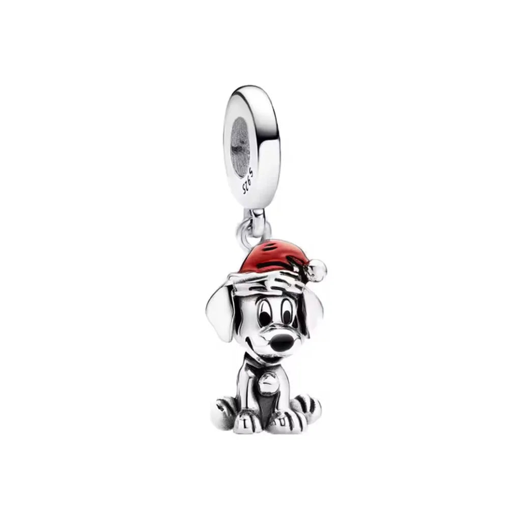 Fashionable 925 Silver Cartoon Beads Compatible with European Bracelet Koala Rabbit Mouse Princess Anime Beads DIY Jewelry Gift