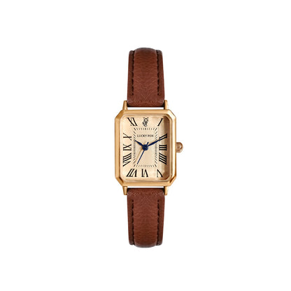 Fashion Retro Digital Dial Casual Watches Square Leather Strap Fashionable Clock Quartz Wristwatch for Women Gift
