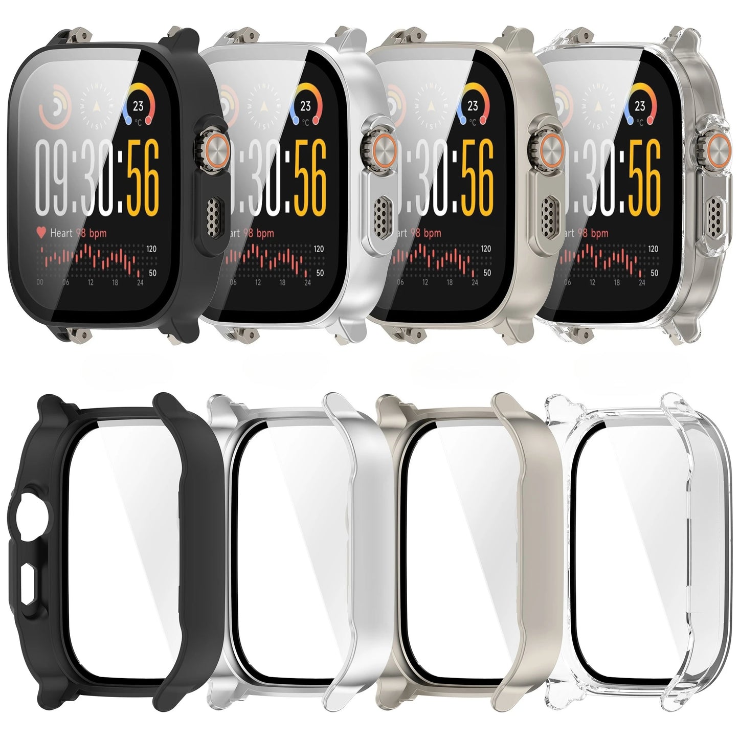 Case For Realme Watch 5 PC+Tempered Glass Bumper Full Cover Protective Shell For Realme Watch5 Screen Protector Accessory