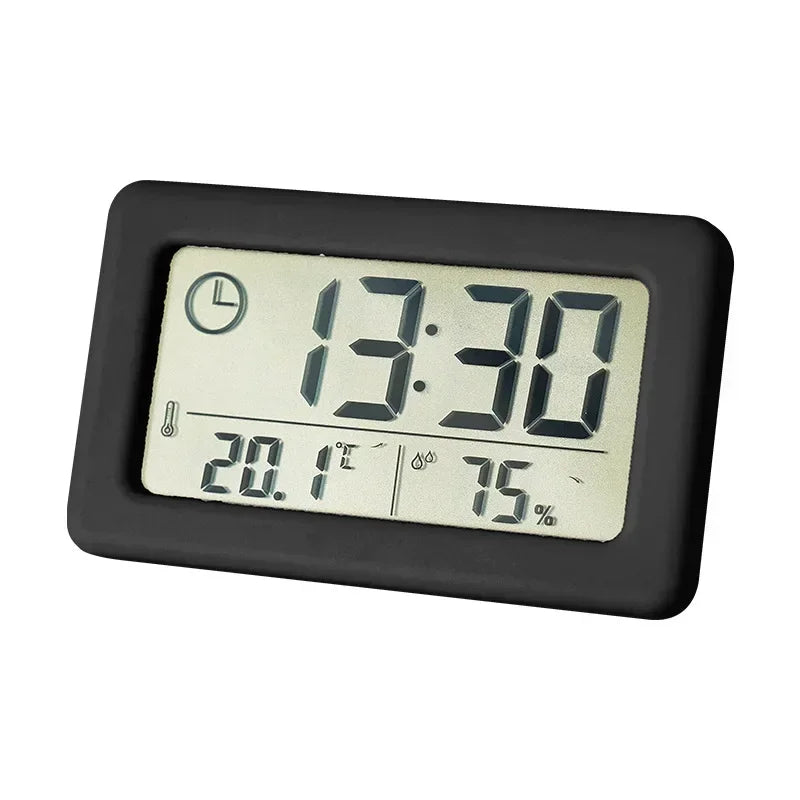 12/24 Hours Wall Clock Thermometer Digital Table Clock Hygrometer Electronic Product Desk Watches Decorate Mini Electronics Home