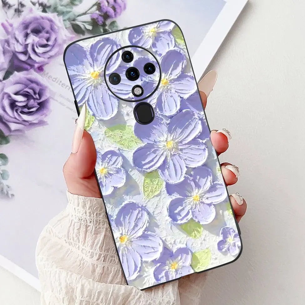 6.8'' For Tecno Spark6 KE7 Back Cover For Techno Spark 6 Case Shockproof Luxury Cute Cartoon Funny Cool Silicone Bumper Funda
