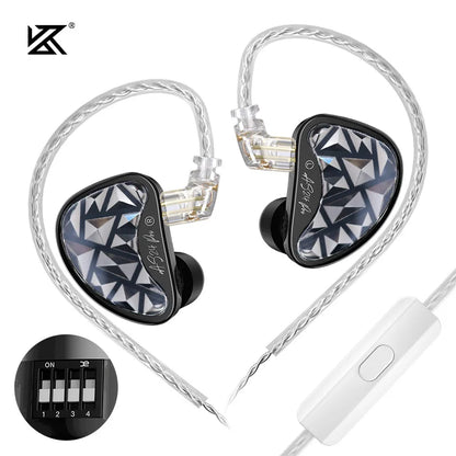 KZ AS24 PRO 24 BA Units HIFI Earphones Upgraded Balanced Armature Drive Tunable in Ear Wired Gaming Earbuds