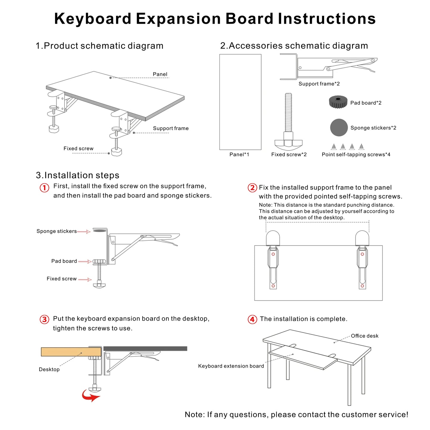 Walnut Wooden Desk Extender Ergonomic Design Large Space Foldable Structure Clamp- On Keyboard Tray Elbow Arm Support for Desk